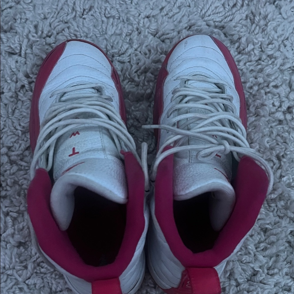 Jordan Kids White and Pink Sneakers